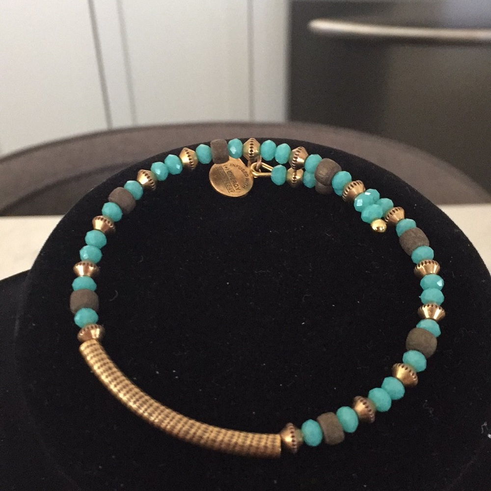 Alex and Ani stone bracelet